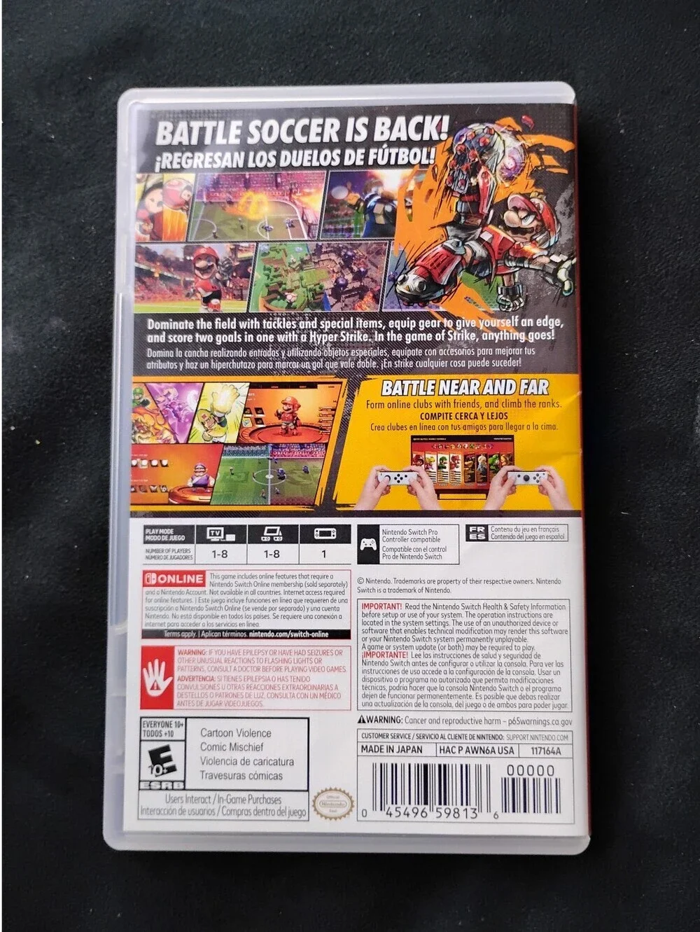 Mario Strikers: Battle League (Nintendo Switch) - Complete in Box (CIB)
